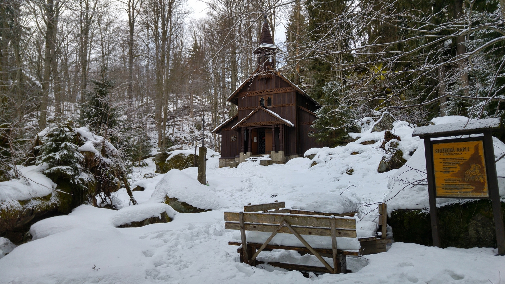 Stožecká kaple v zimě